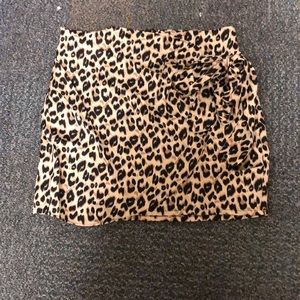 Cheetah print skirt